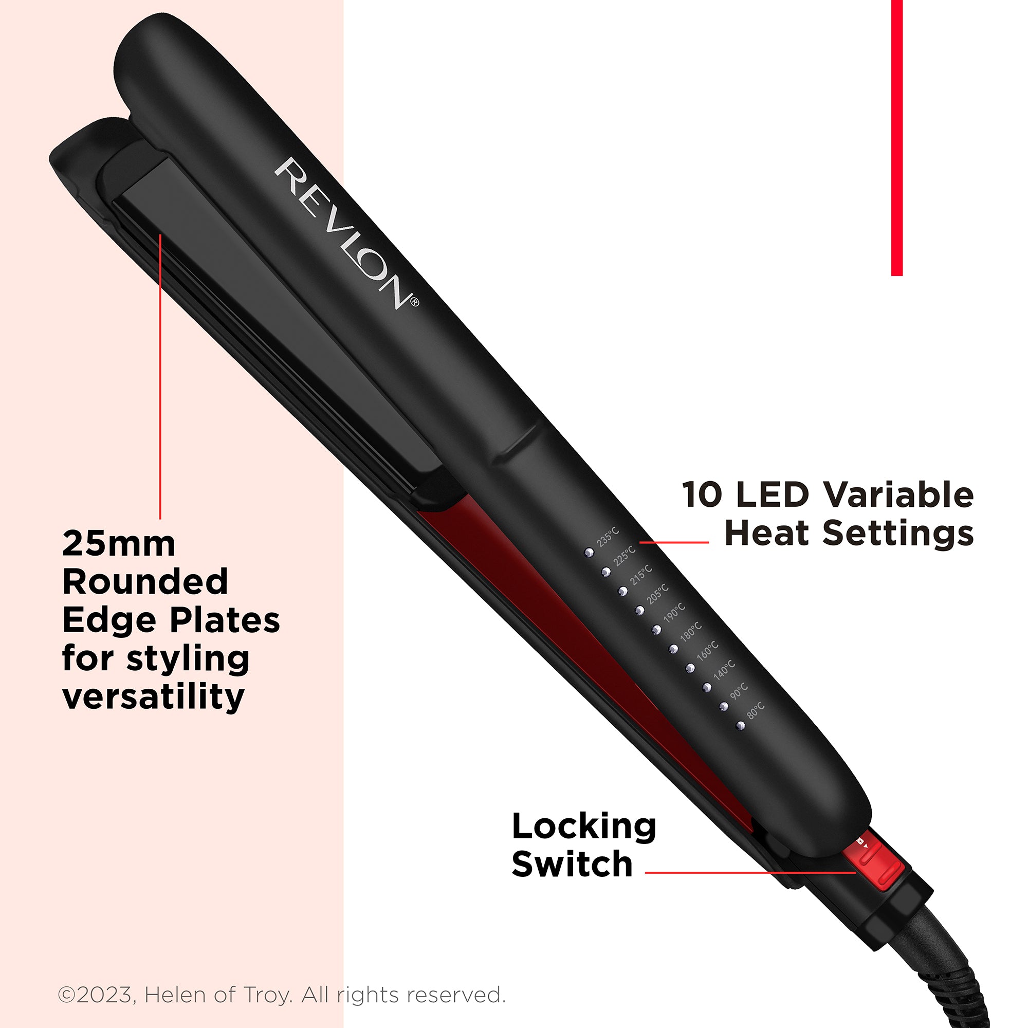 Revlon Smoothstay 25mm Coconut-Oil Infused Straightener