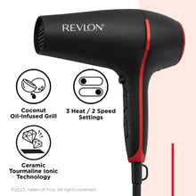 Last bilde inn i galleri  Revlon Smoothstay Coconut Oil-Infused Hair Dryer