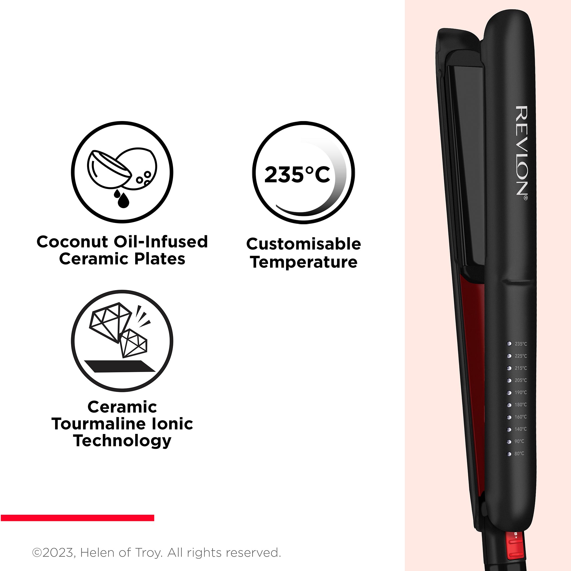Revlon Smoothstay 25mm Coconut-Oil Infused Straightener