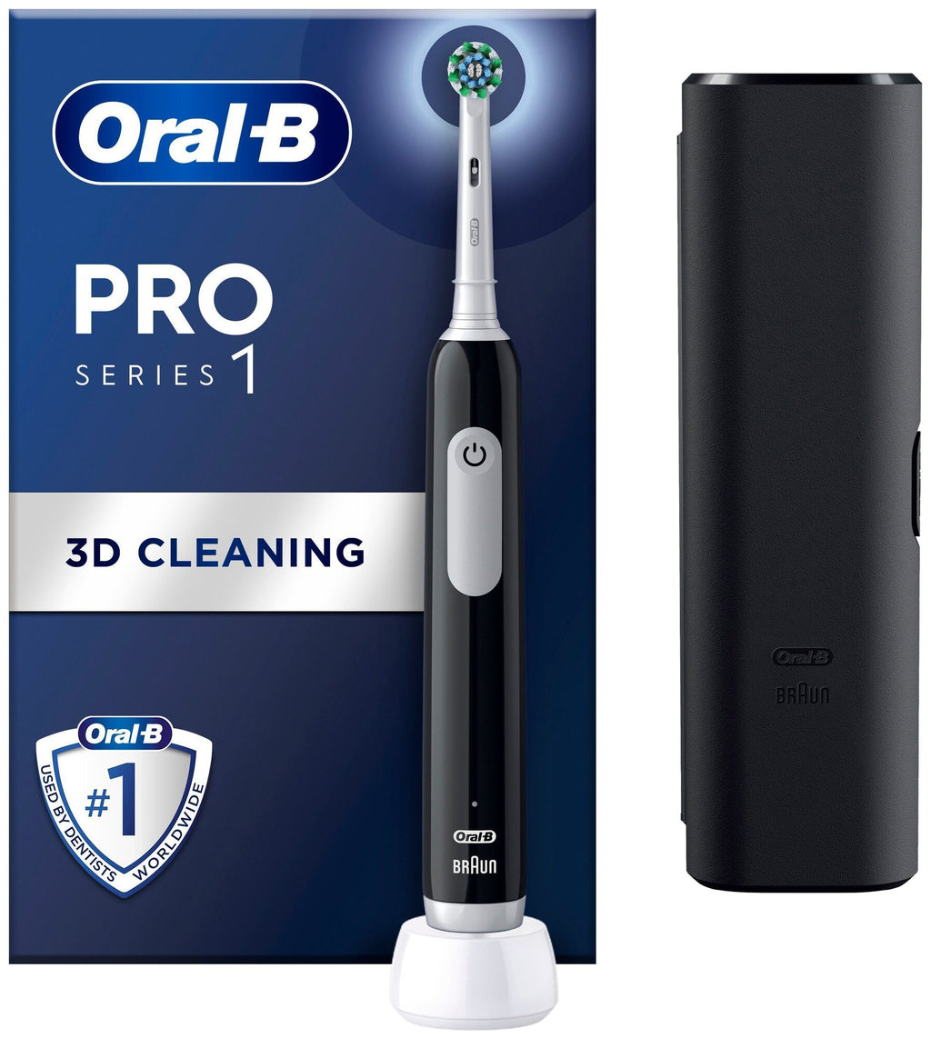 Oral-B Pro 1 Cross Action sort med reiseetui