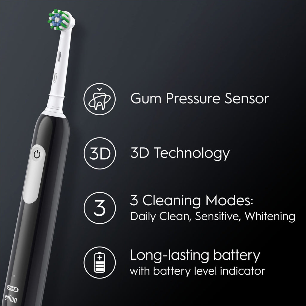 Oral-B Pro 1 Cross Action sort med reiseetui