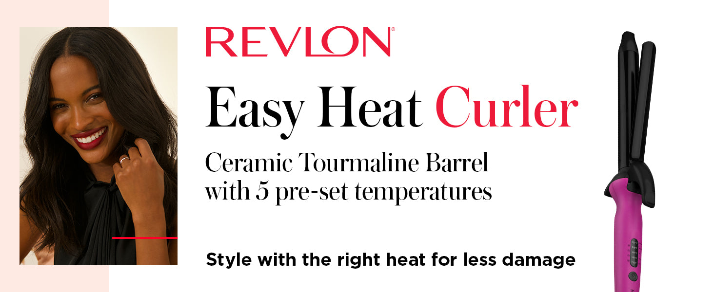 Revlon Easy Heat 25mm Precision Ceramic Tourmaline Curler