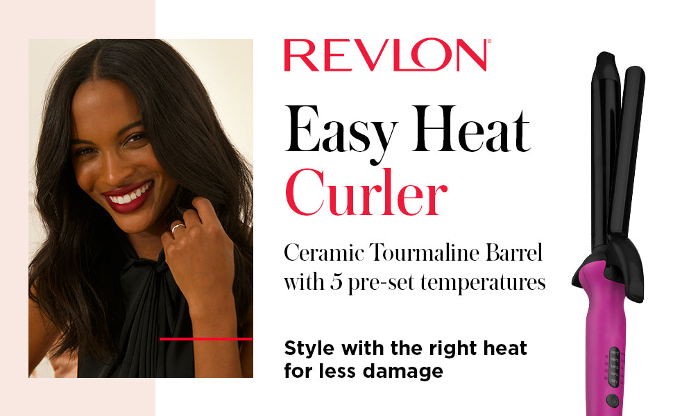 Revlon Easy Heat 25mm Precision Ceramic Tourmaline Curler