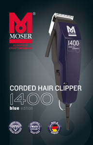 Moser 1400 Blue edition, hårklipper
