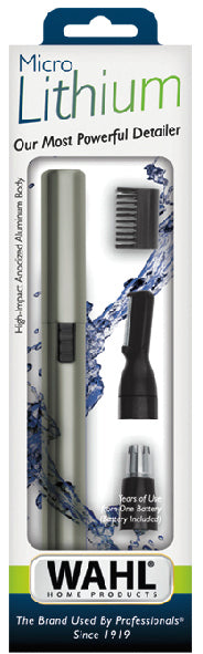 Wahl Ear, Nose&Brow Lithium Pen Trimmer-satin silver